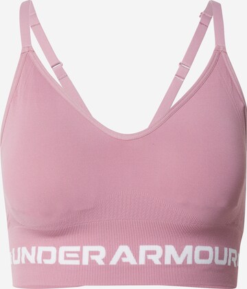 Soutien-gorge de sport UNDER ARMOUR en rose : devant