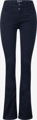 STREET ONE Boot cut Jeans 'York' in Blue: front