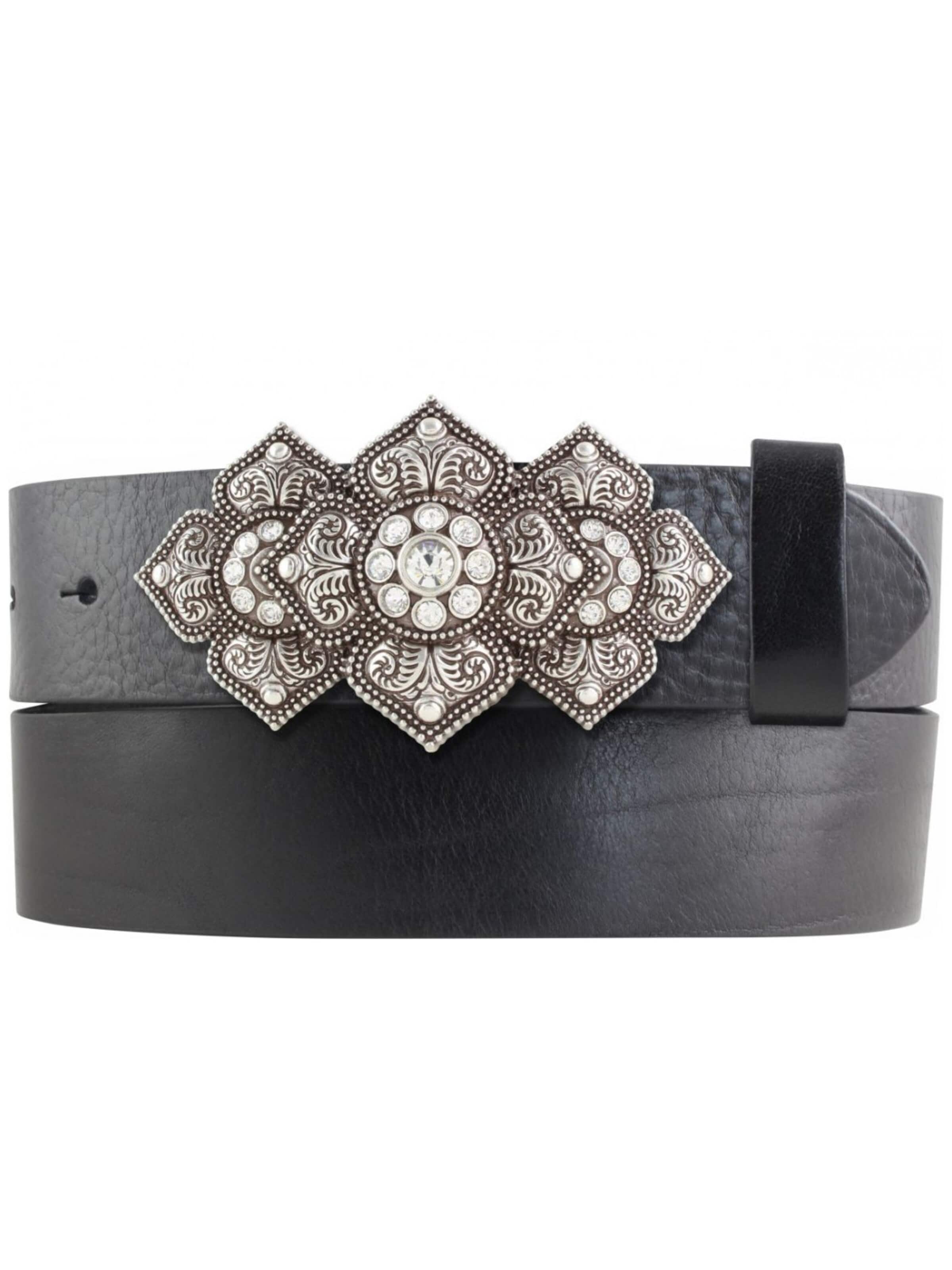 BELTINGER Belt 'Milanoa' in Black: front