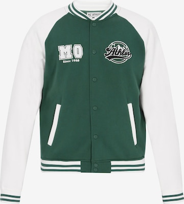 Mo ATHLSR Zip-Up Hoodie in Green: front