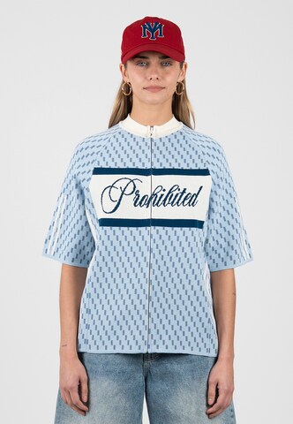 Prohibited Strickjacke 'Sunday Ride' in Blau: Vorderseite