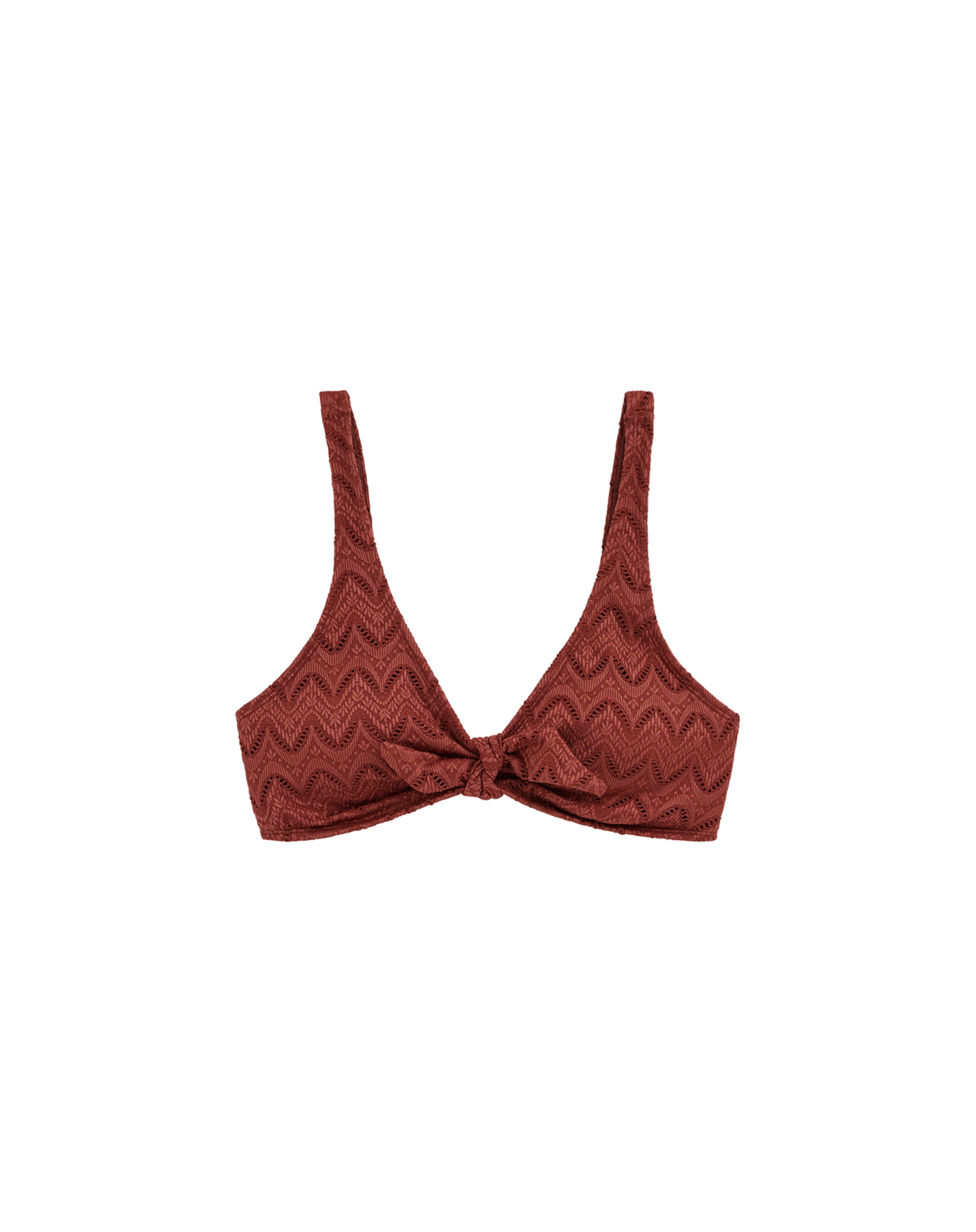 sarkans WE Fashion Trijstūra formas Bikini augšdaļa: no priekšpuses