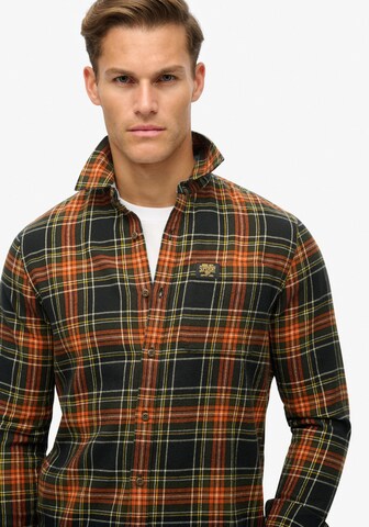Comfort fit Camicia di Superdry in nero: frontale