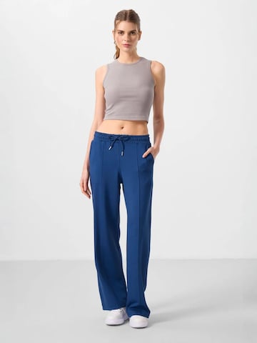 Wide Leg Pantalon Tommy Life en bleu