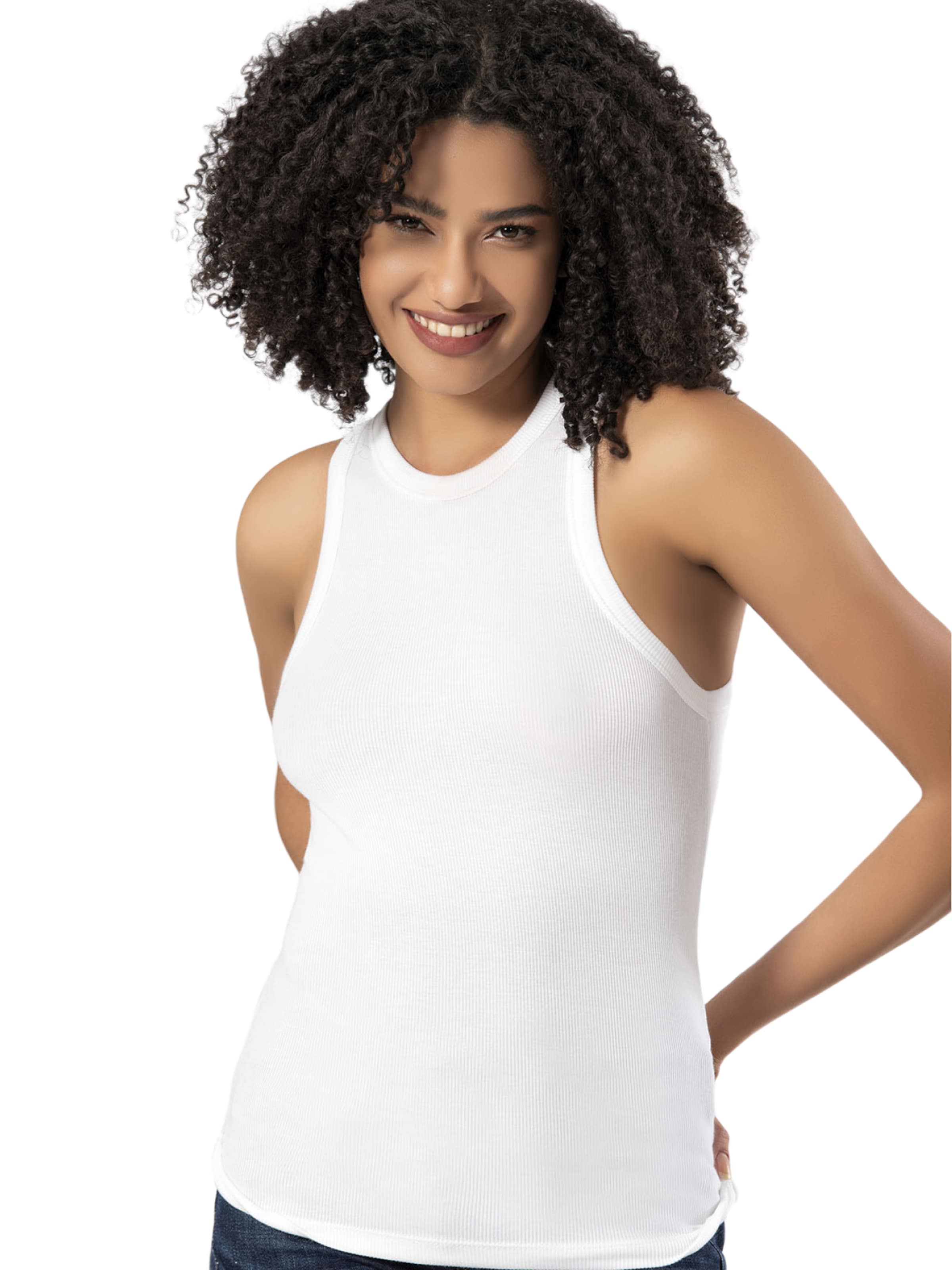 Erdem Top in White: front