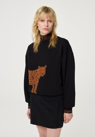 Sweat-shirt Fabienne Chapot en noir : devant