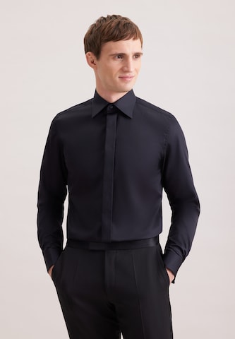 Coupe slim Chemise business SEIDENSTICKER en noir : devant