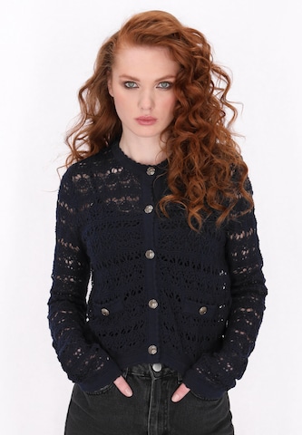 DreiMaster Vintage Pletena jopa 'Vintage' | modra barva: sprednja stran