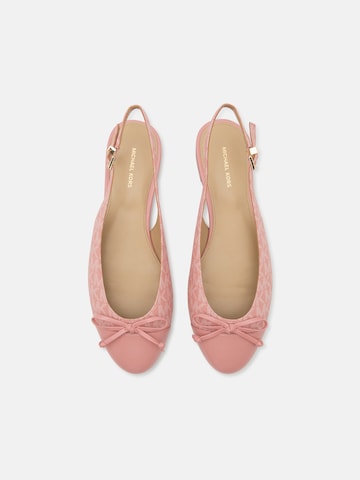 MICHAEL Michael Kors Baleríny s řemínky 'PIPER' – pink