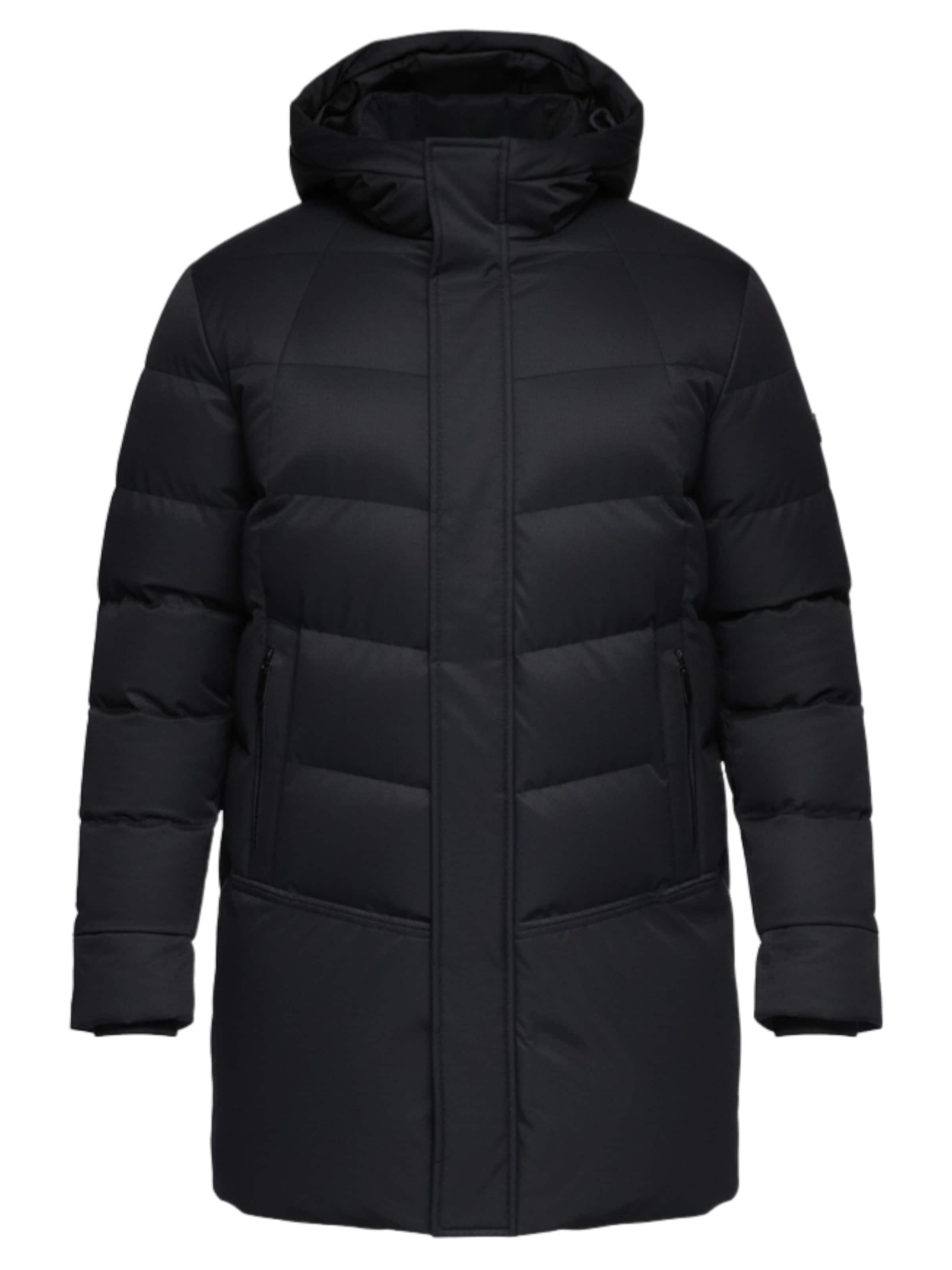 Ombre Winterjacke in Schwarz: Vorderseite