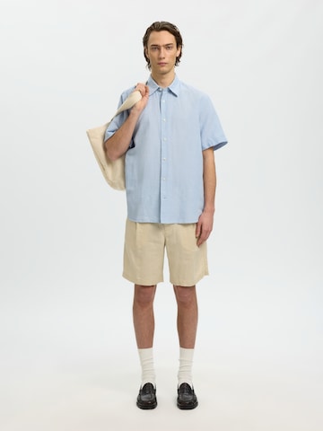 SELECTED Regular Fit Skjorte 'SLHCLAY' i blå: forside