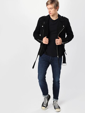 JACK & JONES Slimfit Farkut 'Iglenn' värissä sininen