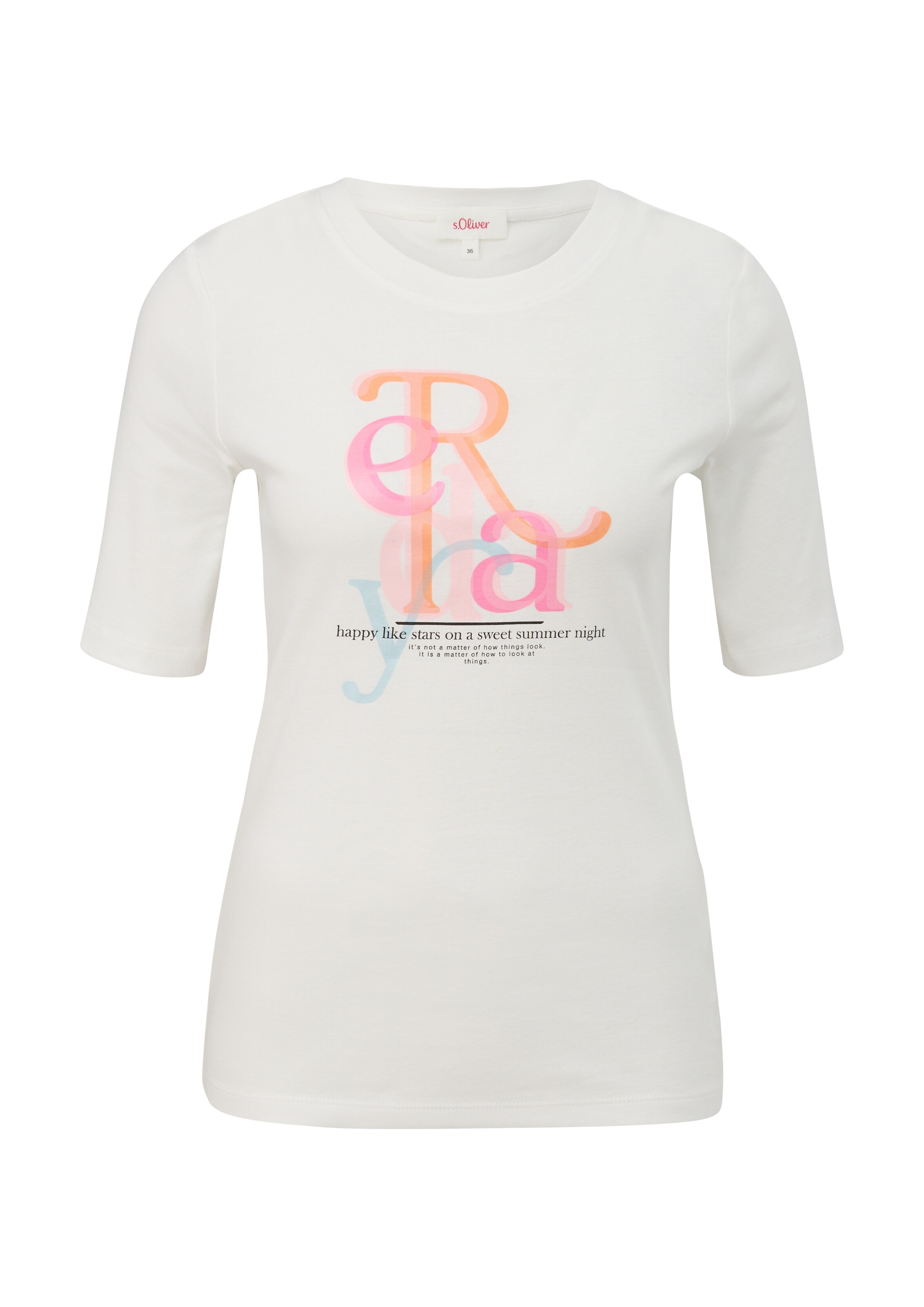 s.Oliver T-Shirt in Weiß: Vorderseite