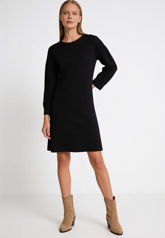 MORE & MORE Knitted dress in Black: front