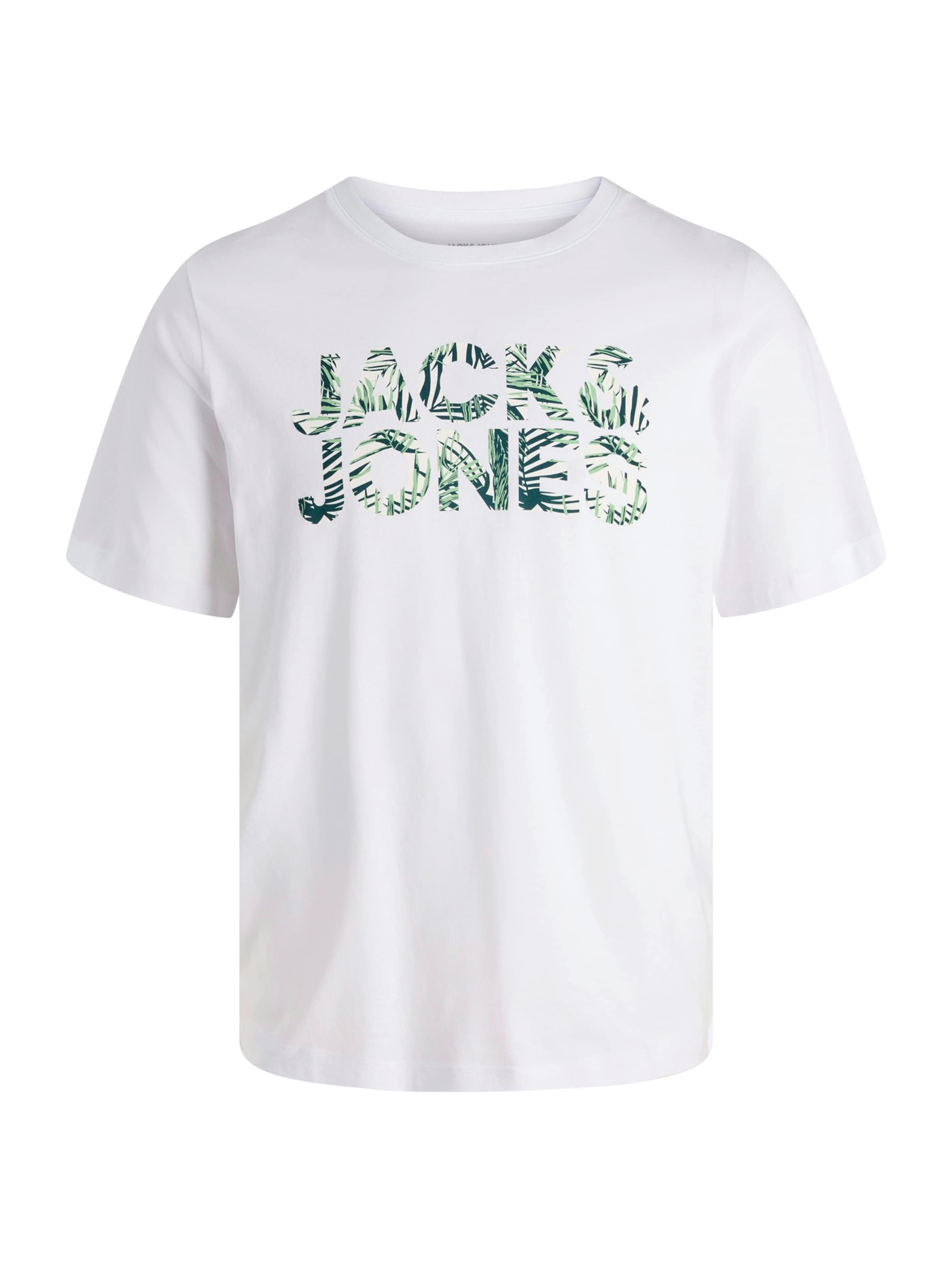 Jack & Jones Junior - Camiseta 'JJEJEFF' en blanco: frente