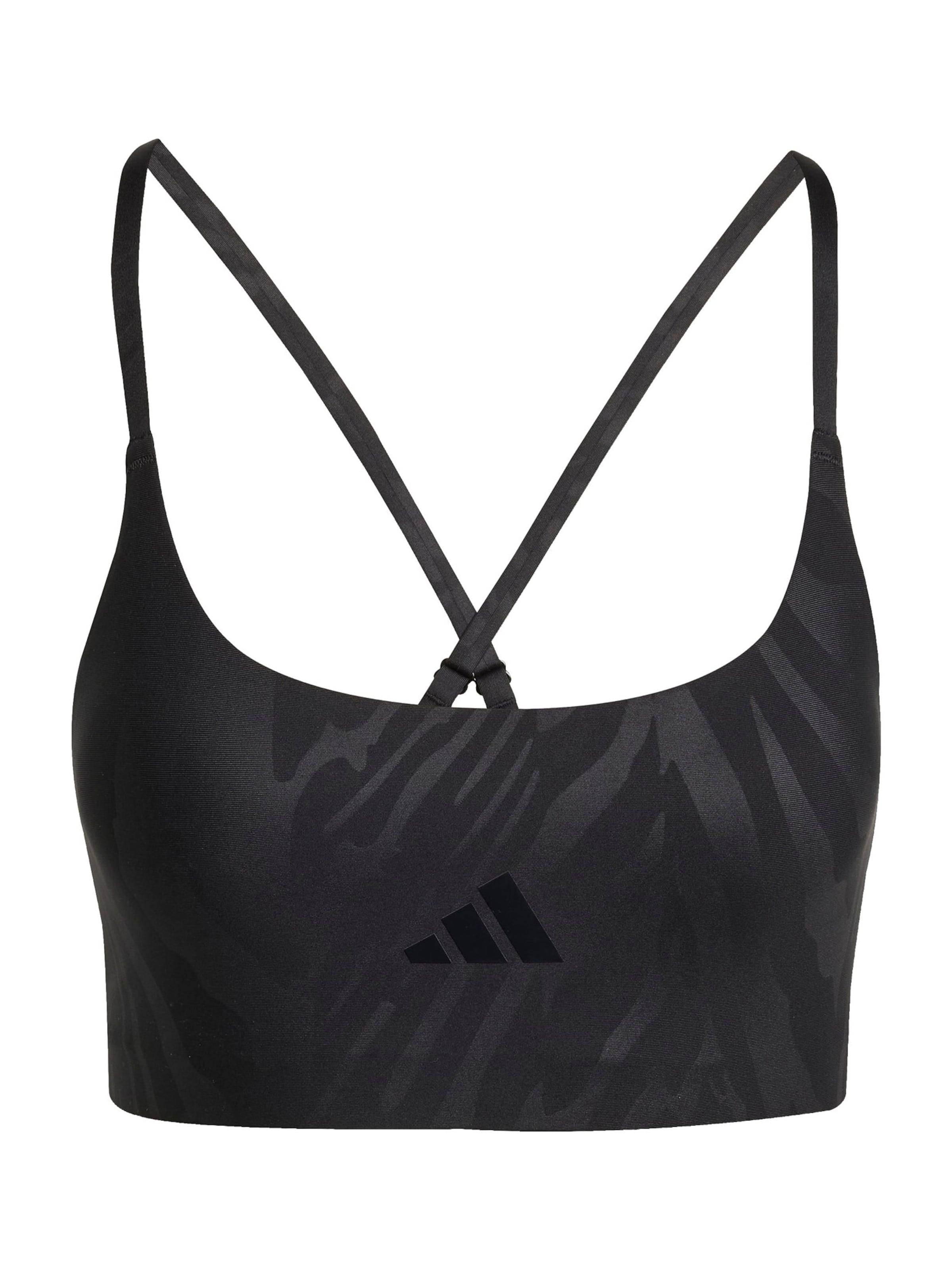 juoda ADIDAS PERFORMANCE Biustjė Sportinė liemenėlė: priekis