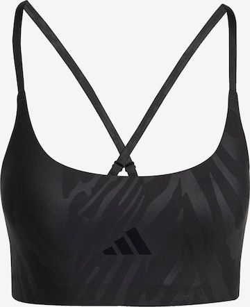 melns ADIDAS PERFORMANCE Bezvīļu Sporta krūšturis: no priekšpuses