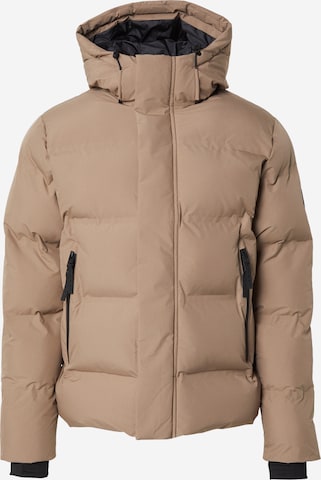 JACK & JONES Winter jacket 'JCOFusion' in Brown: front