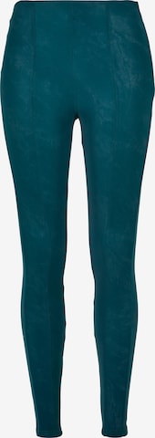 Urban Classics Skinny Leggings in Blue: front