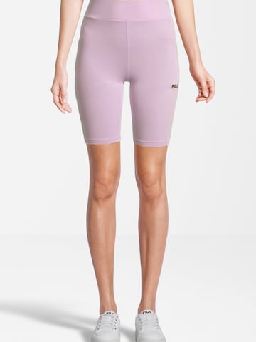 FILA Skinny Leggings 'BUCKAUTAL' in Pink: front