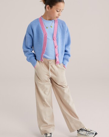 bēšs WE Fashion Platas staras Bikses