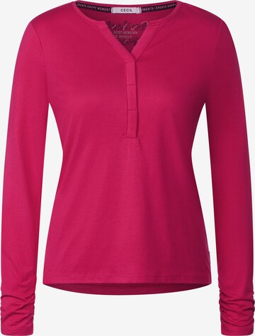 CECIL Shirt in Roze: voorkant