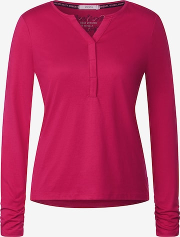 CECIL Shirt in Roze: voorkant