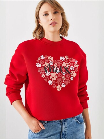Bianco Lucci - Sweatshirt em vermelho