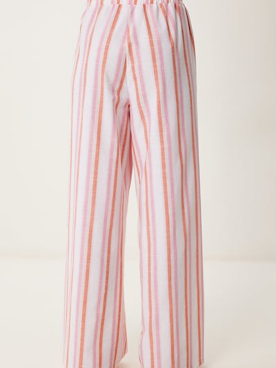 Happiness İstanbul Pantalon en orange / rose / blanc, Vue avec produit