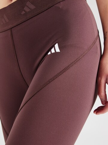 ADIDAS PERFORMANCE Скинни Спортивные штаны 'Hyperglam' в Коричневый