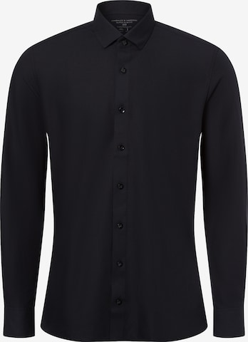 Finshley & Harding Hemd ' ' in Schwarz: Vorderseite