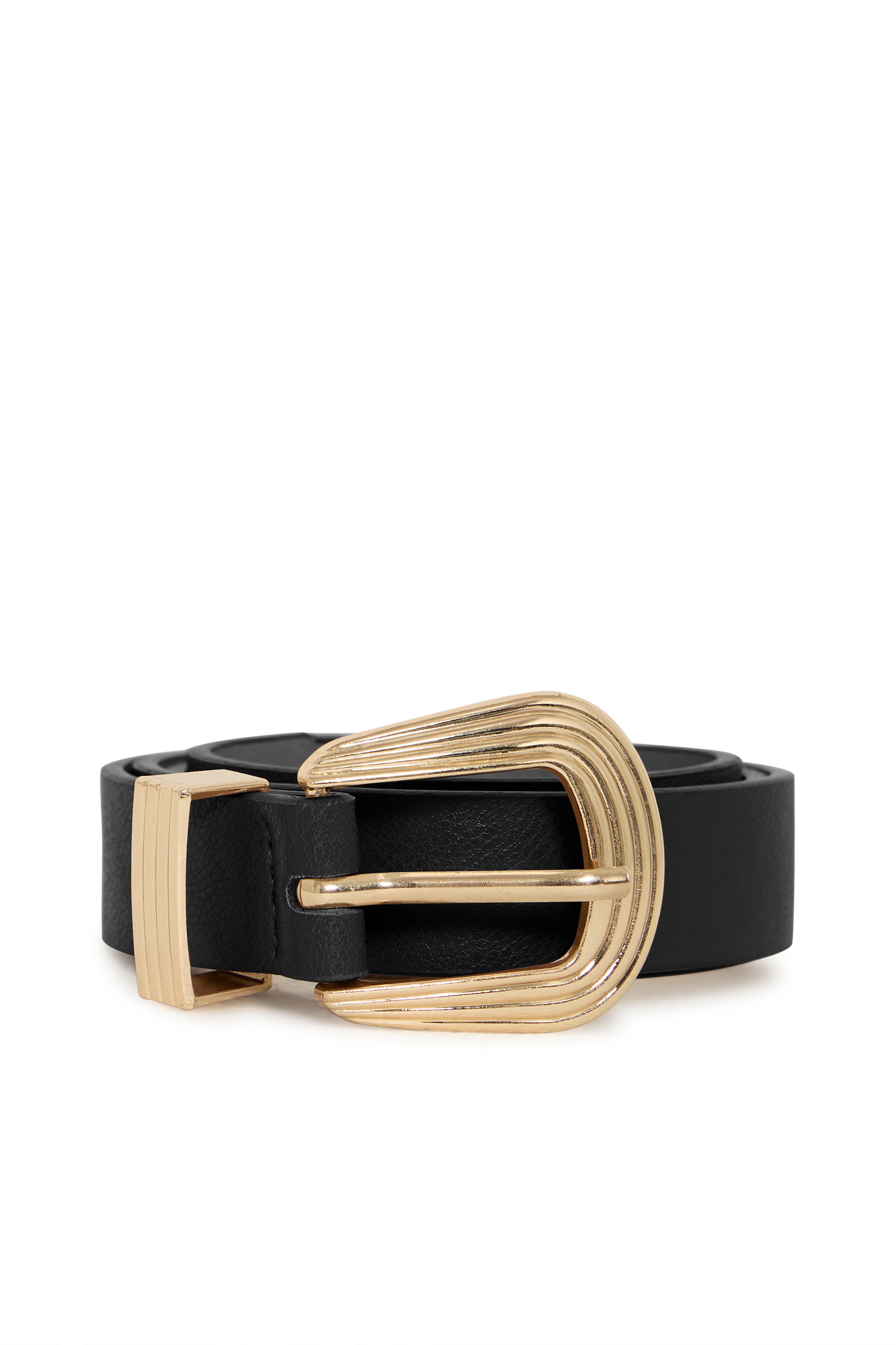 Ceinture 'IACARA' ICHI en noir : devant