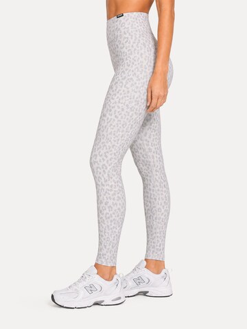 Smilodox Skinny High Waist Leggings ' Velvara ' in Grau