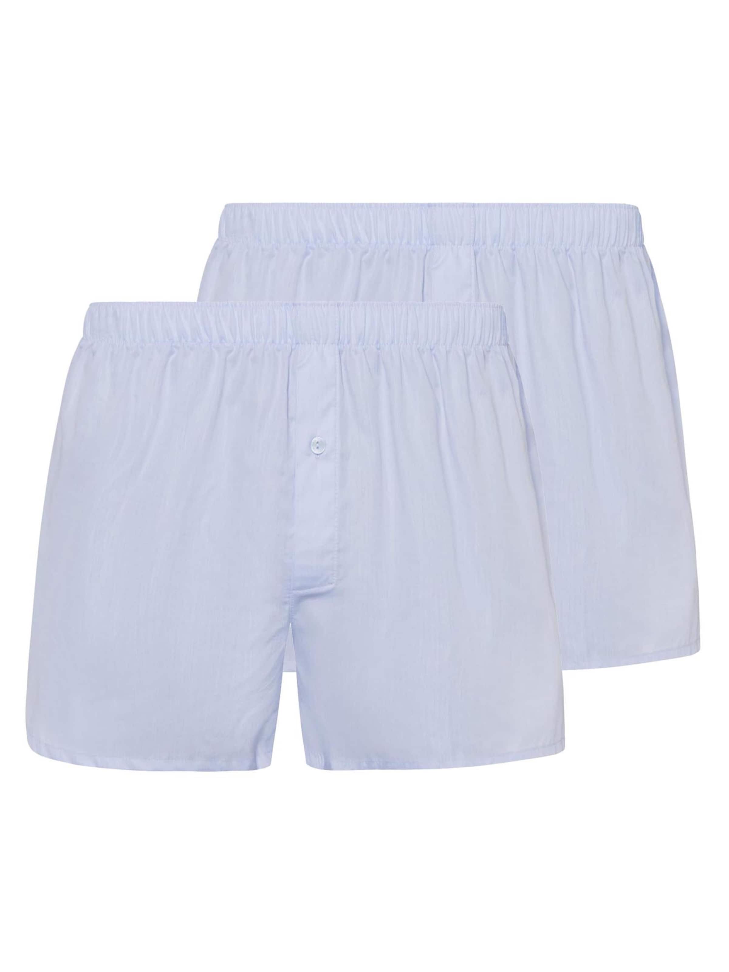 Hanro Boxer shorts 'Fancy Woven' in Blue: front