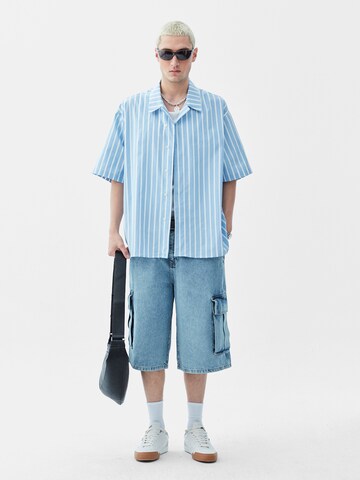 Comfort fit Camicia 'Snapdragon' di VAMOS CLO in blu