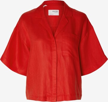 SELECTED FEMME Blouse 'Lyra' in Rood: voorkant