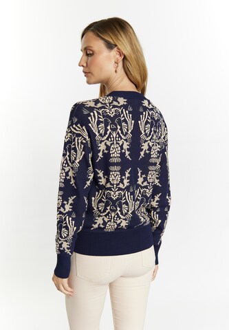 Usha Knit cardigan in Blue