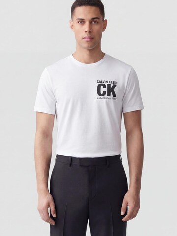 Maglietta di Calvin Klein in bianco: frontale