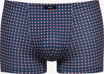 Mey Boxershorts 'Diagonal Squares' in Blauw: voorkant