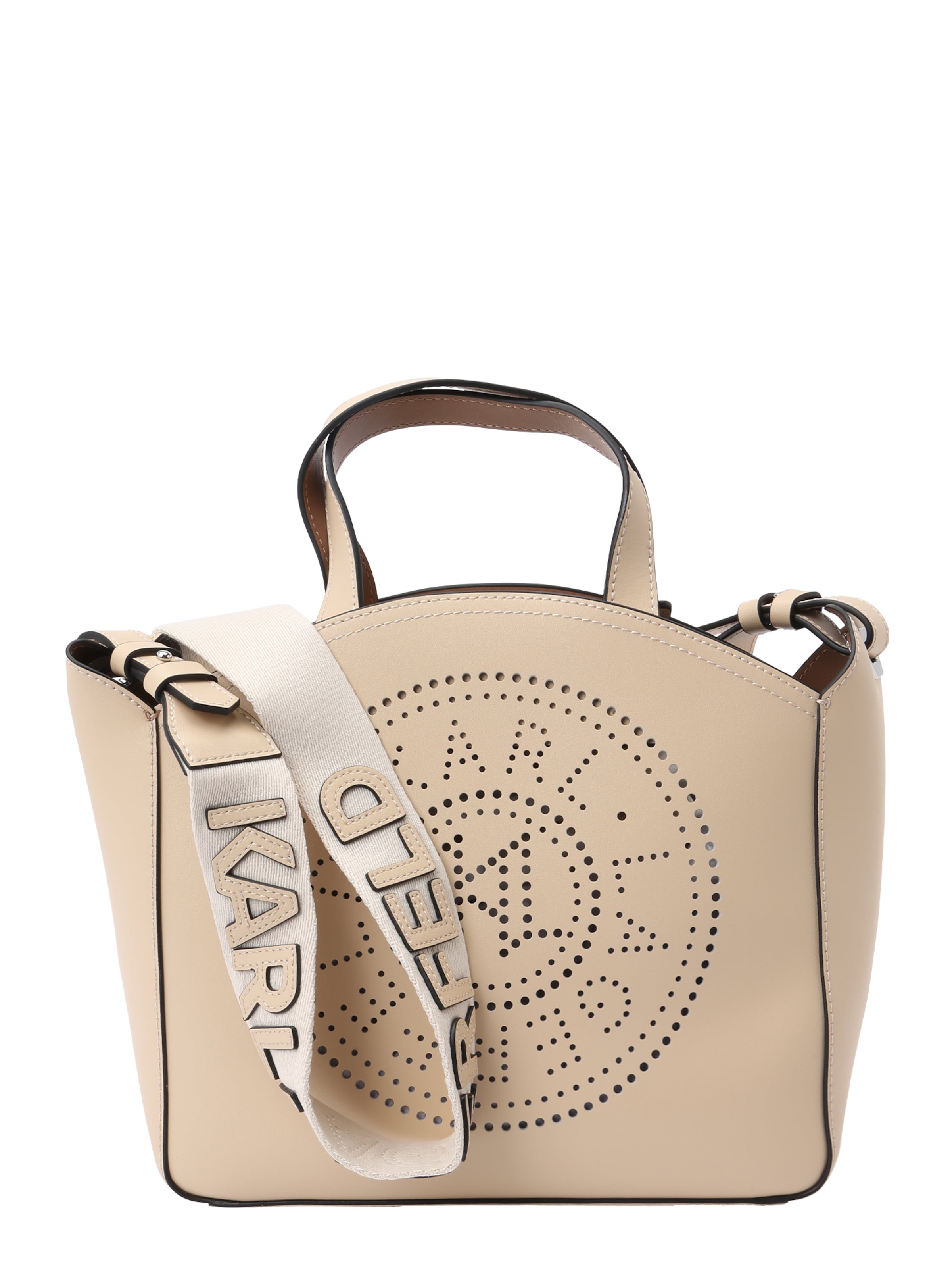 Karl Lagerfeld Handbag in Beige: front