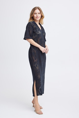 Pulz Kleid in Schwarz