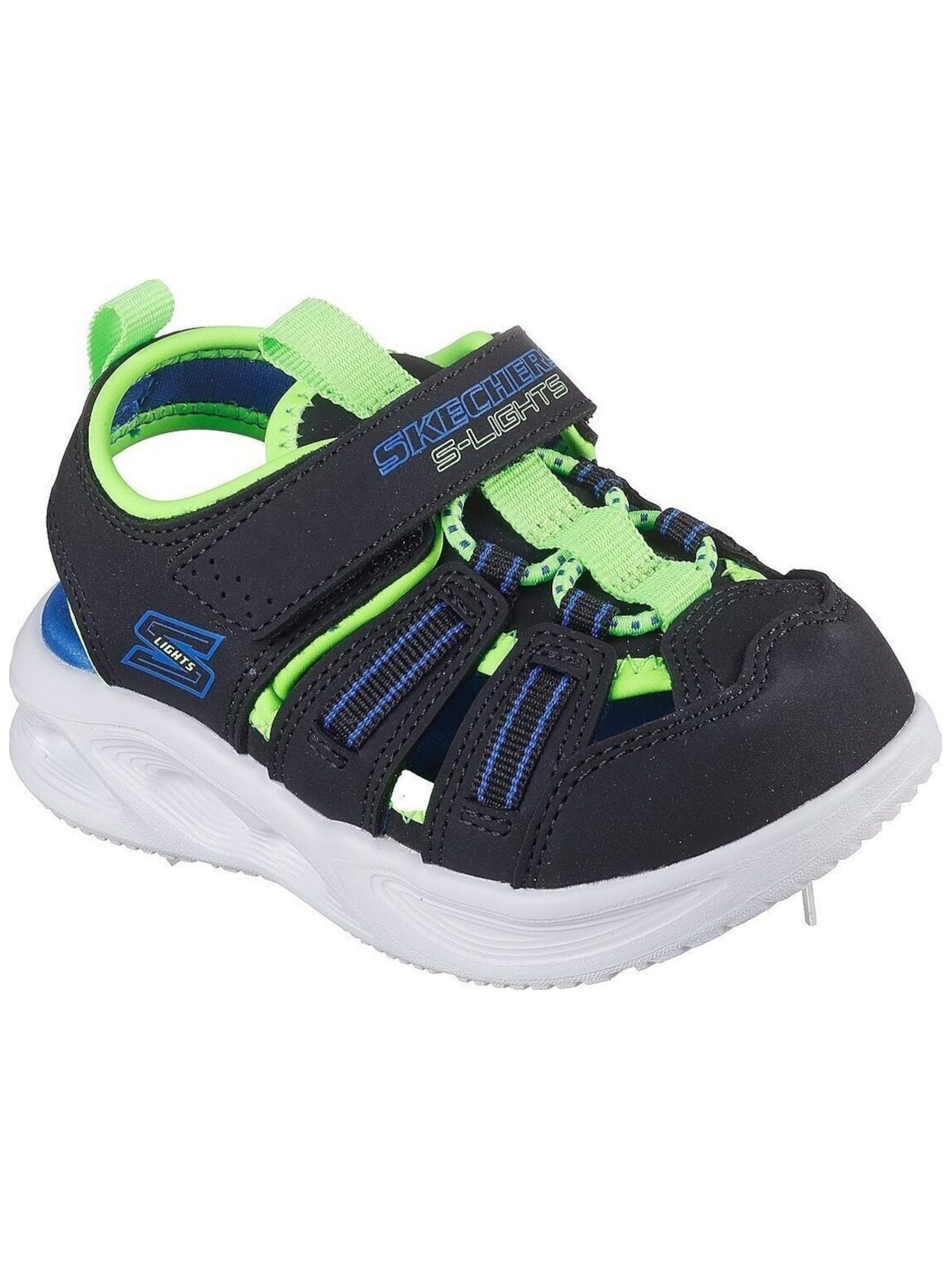 SKECHERS - Zapatos abiertos 'Sola Glow' en negro: frente
