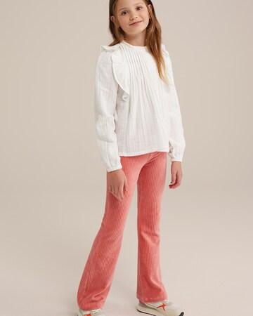 WE Fashion Flared Leggings in Orange