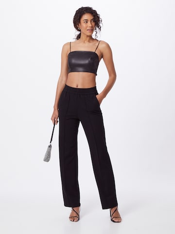 Wide Leg Pantalon 'Poptrash' ONLY en noir