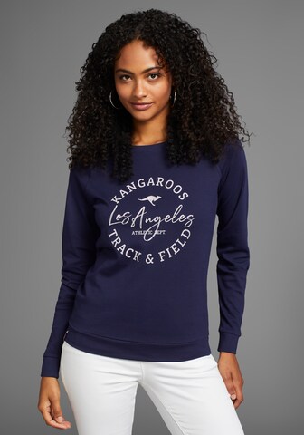 KangaROOS Sweatshirt in Blue: front
