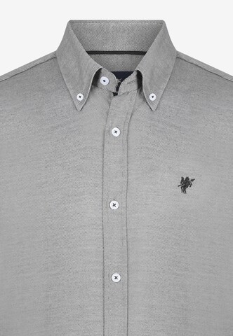 DENIM CULTURE Regular fit Button Up Shirt 'Evan' in Grey