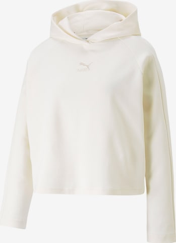 PUMA Sweatshirt 'T7 Dk' in Beige: predná strana