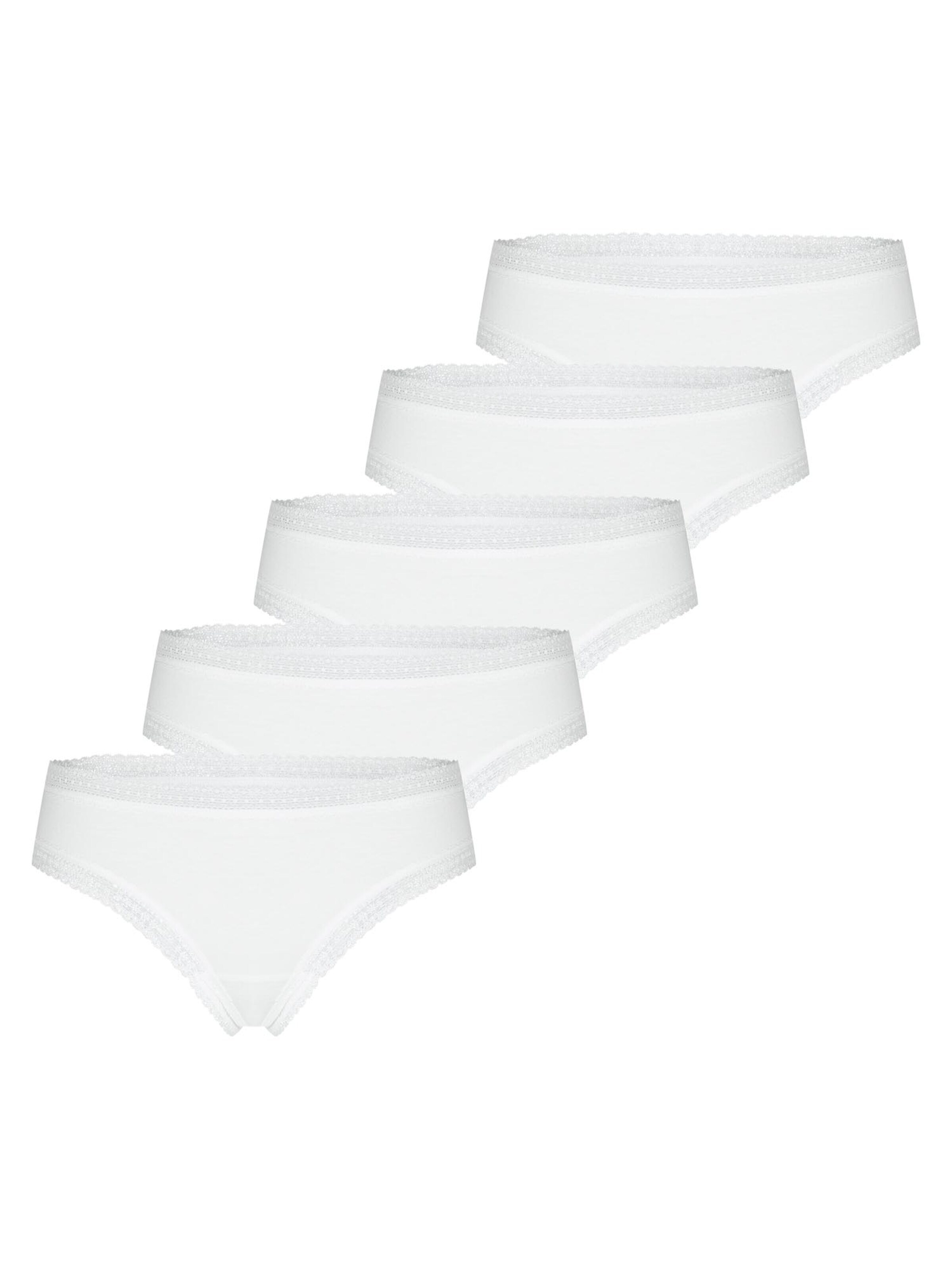Mey Boyshorts 'Modal Lace' in White: front