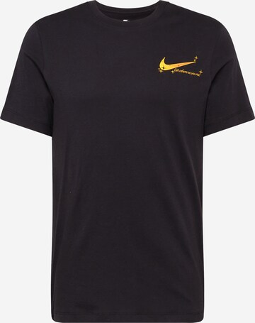 Nike Sportswear Shirt in Zwart: voorkant