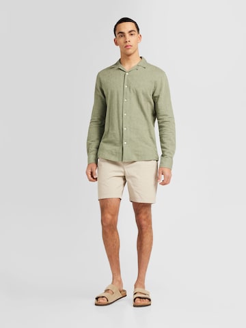 Only & Sons Regular fit Button Up Shirt 'CAIDEN' in Green
